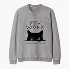 Japanese Cat Sweatshirt for Daily Wear