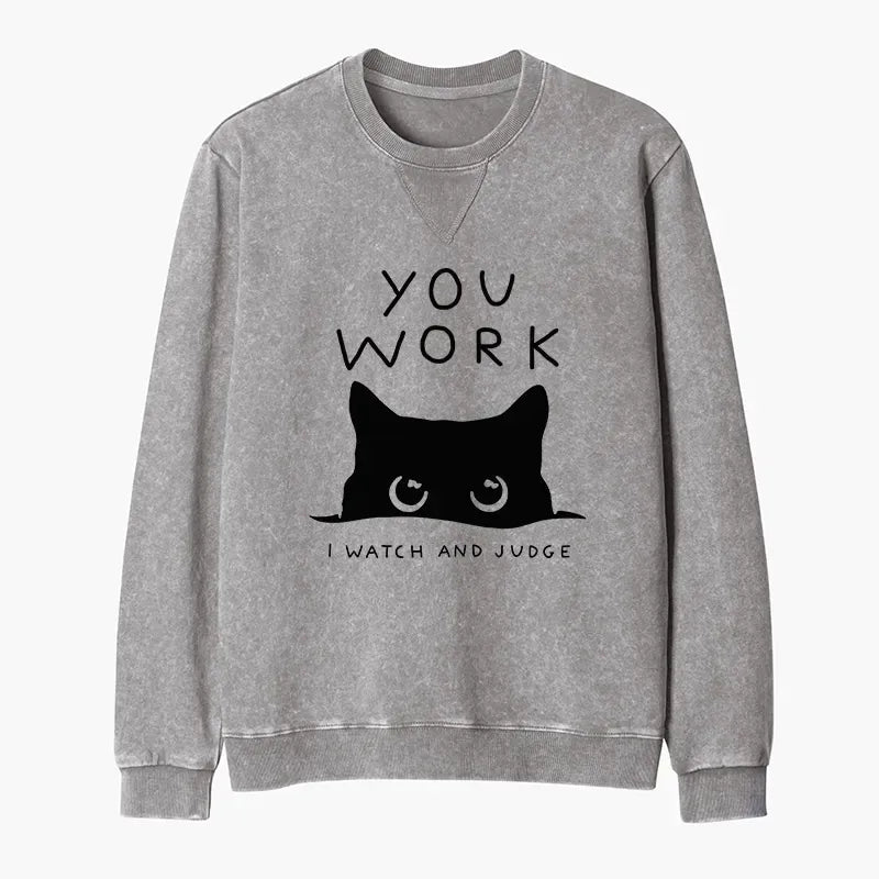Japanese Cat Sweatshirt for Daily Wear