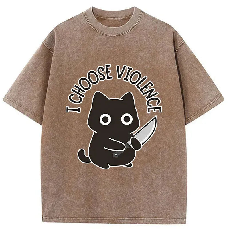 Black Cat Ukiyo-e T-Shirt On Sale