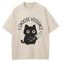 Black Cat Ukiyo-e T-Shirt On Sale