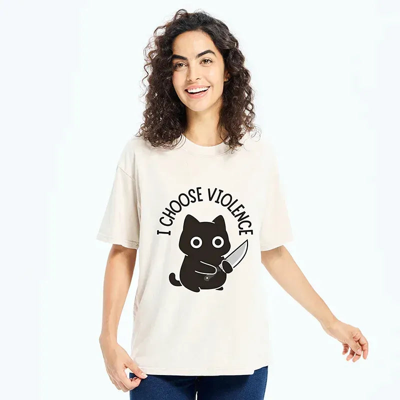 Black Cat Ukiyo-e T-Shirt On Sale