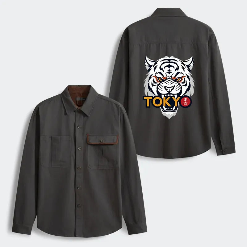 kyoto lion logo jacket for daily wear