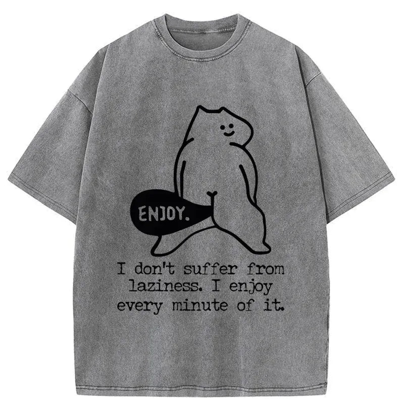 kyoto lion washed t-shirt for daily wear