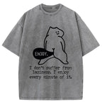kyoto lion washed t-shirt for daily wear