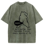 Kyoto-Lion Enjoy Every Minute Washed T-Shirt