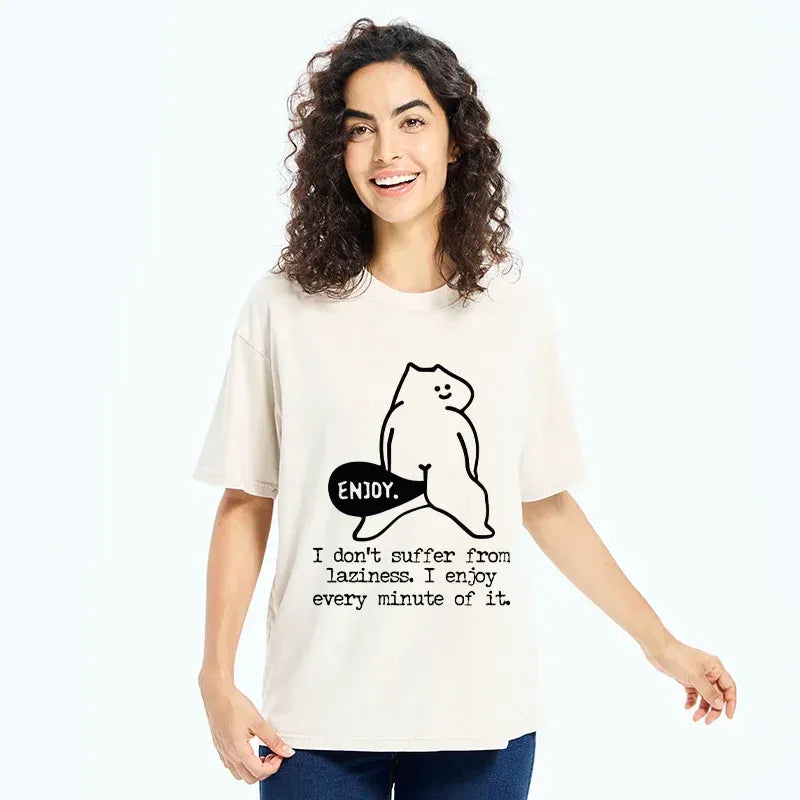kyoto lion washed t-shirt for daily wear