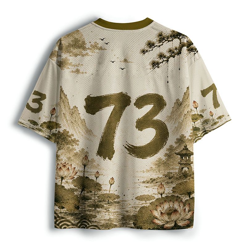 Kyoto-Lion Capybara Monk Funny Mesh Jersey