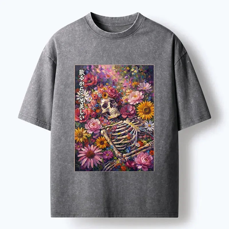 Ukiyo-e Bloom And Bones T-Shirt