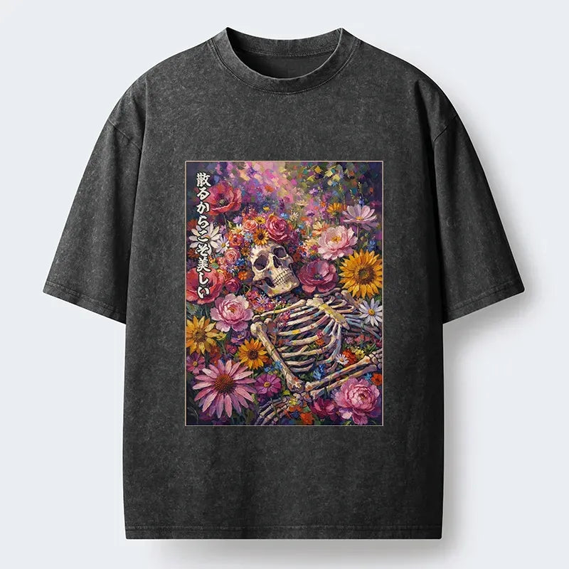 Ukiyo-e Bloom And Bones T-Shirt