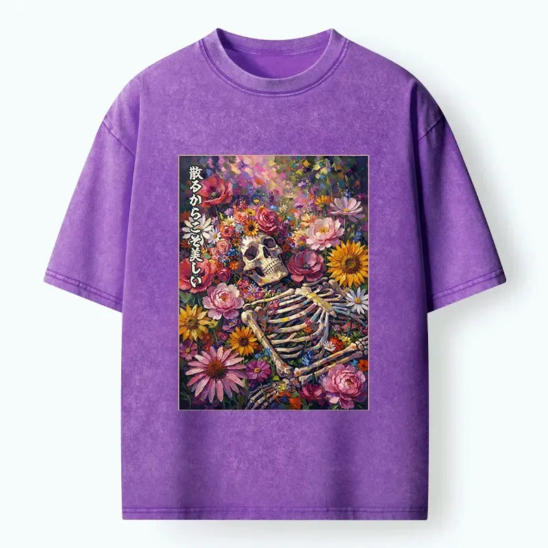 Ukiyo-e Bloom And Bones T-Shirt