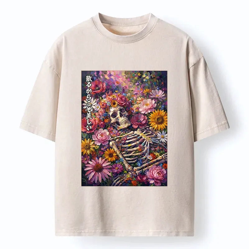 Ukiyo-e Bloom And Bones T-Shirt