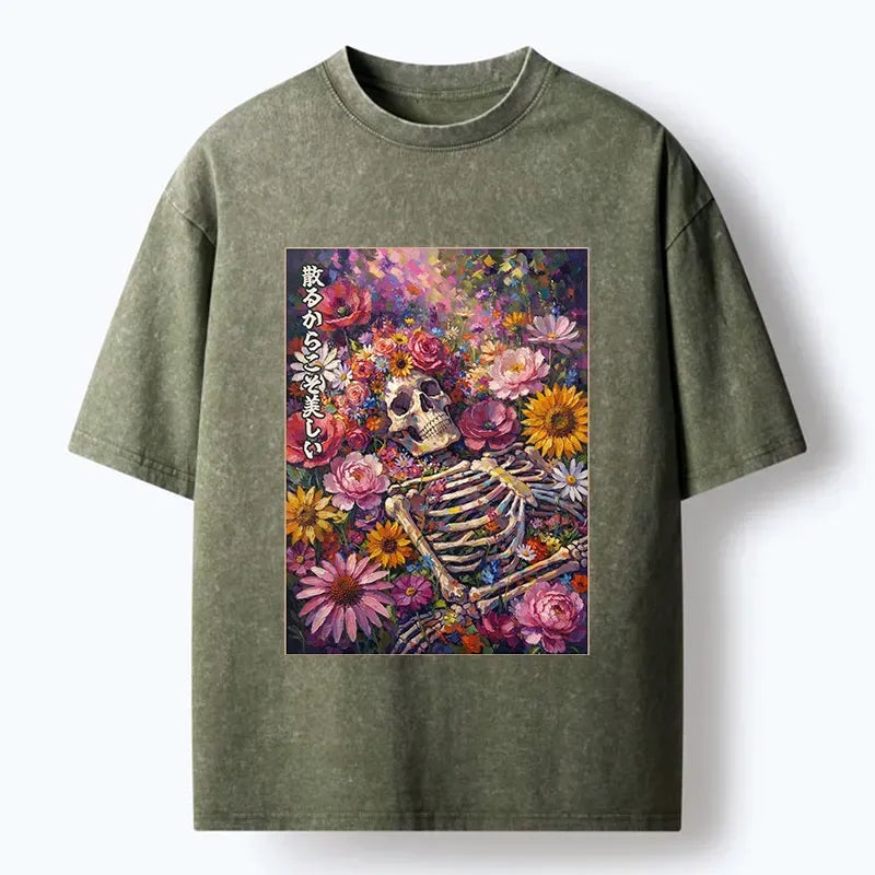 Ukiyo-e Bloom And Bones T-Shirt