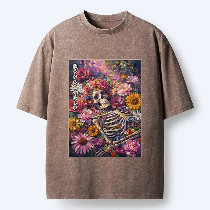 Ukiyo-e Bloom And Bones T-Shirt