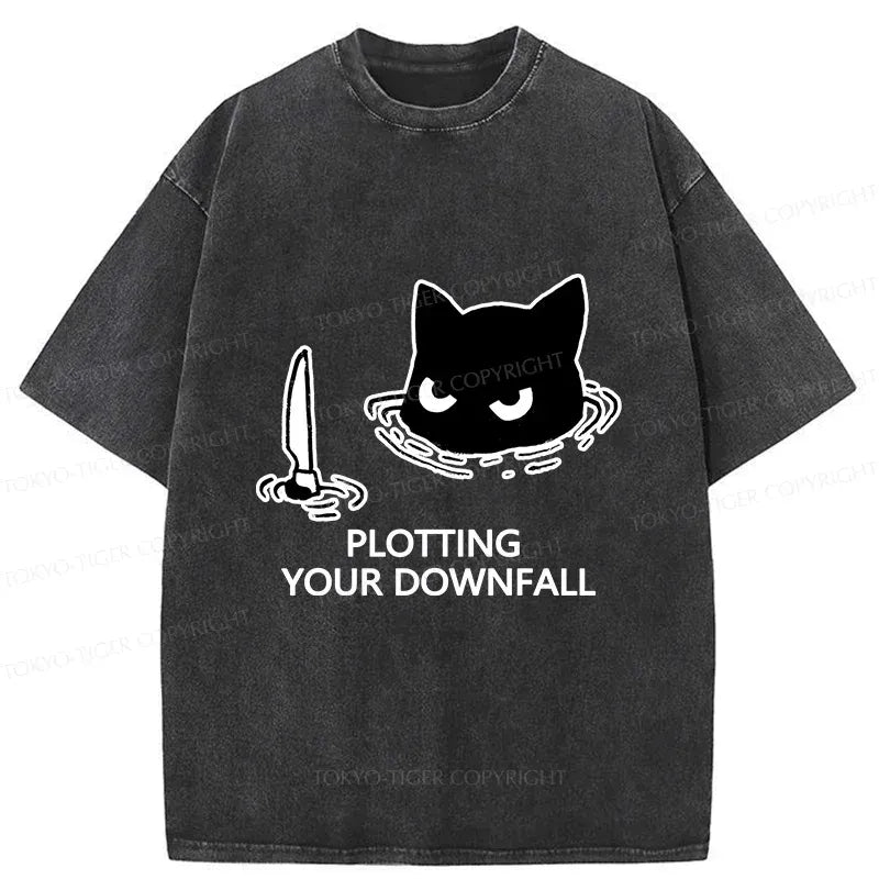 Funny Cat Ukiyo-e T-Shirt on Sale