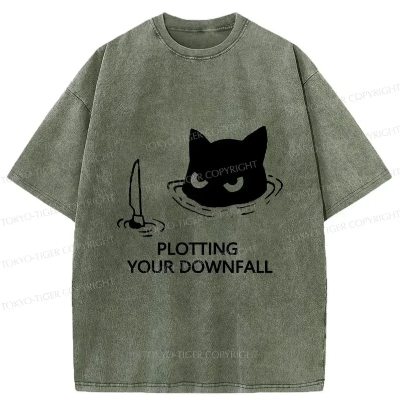 Funny Cat Ukiyo-e T-Shirt on Sale