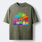 Colorful Ukiyo-e Style T-Shirt for Summer