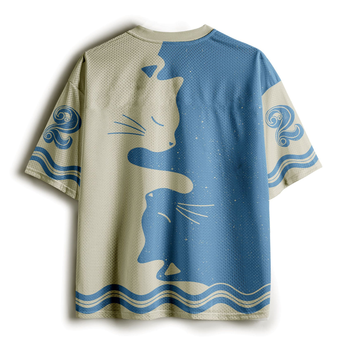Kyoto-Lion Blue Nebula Cat Mesh Jersey