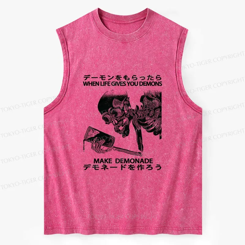 Funny Washed Tank for Everyday Wear