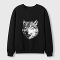 Kyoto-Lion Cool Wolf Meme Bad Decisions Pending Waffle Sweatshirt