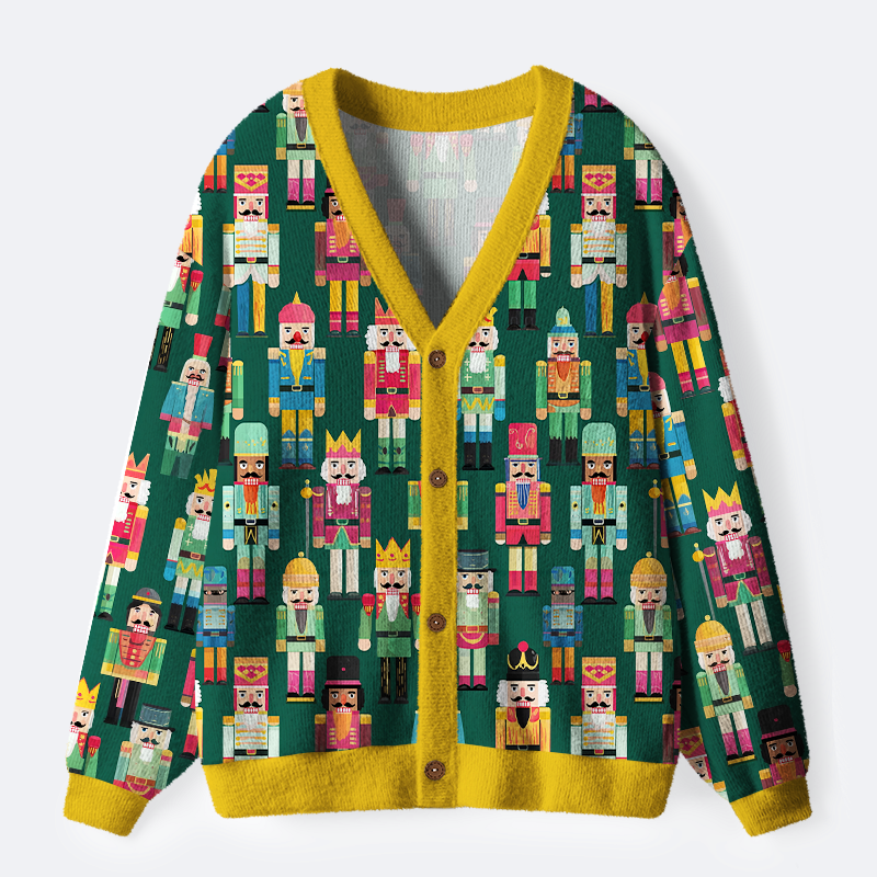 Kyoto-Lion Nutcracker Parade Ugly Cardigan Sweater