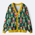 Kyoto-Lion Nutcracker Parade Ugly Cardigan Sweater