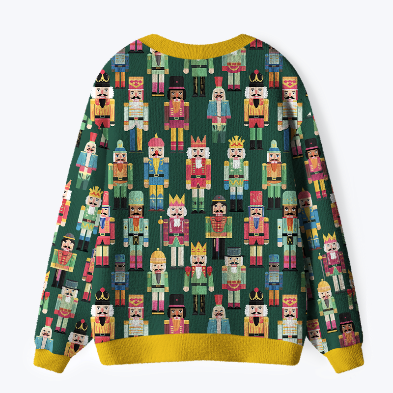 Kyoto-Lion Nutcracker Parade Ugly Cardigan Sweater