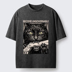 Black Cat Vintage T-Shirt Gift for Him