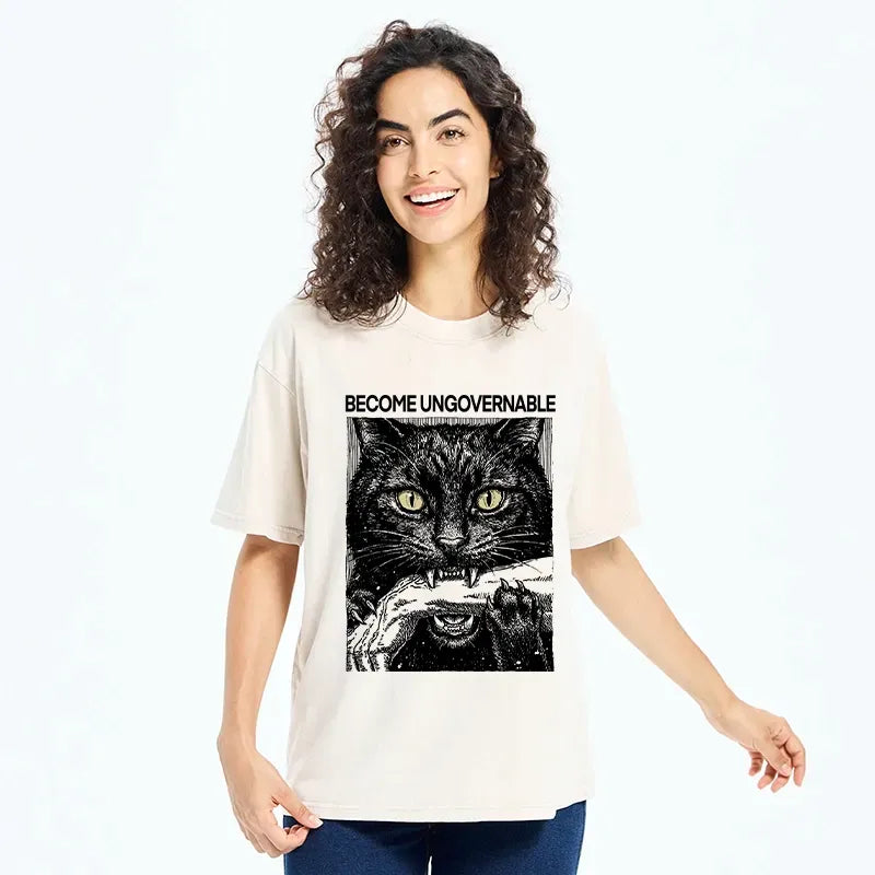 Unisex Cat T-Shirt for Daily Wear