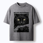Black Cat Vintage T-Shirt Gift for Him