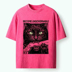 Black Cat Vintage T-Shirt Gift for Him