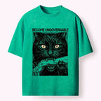 Black Cat Vintage T-Shirt Gift for Him