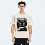 Black Cat Vintage T-Shirt Gift for Him