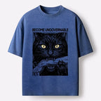 Black Cat Vintage T-Shirt Gift for Him