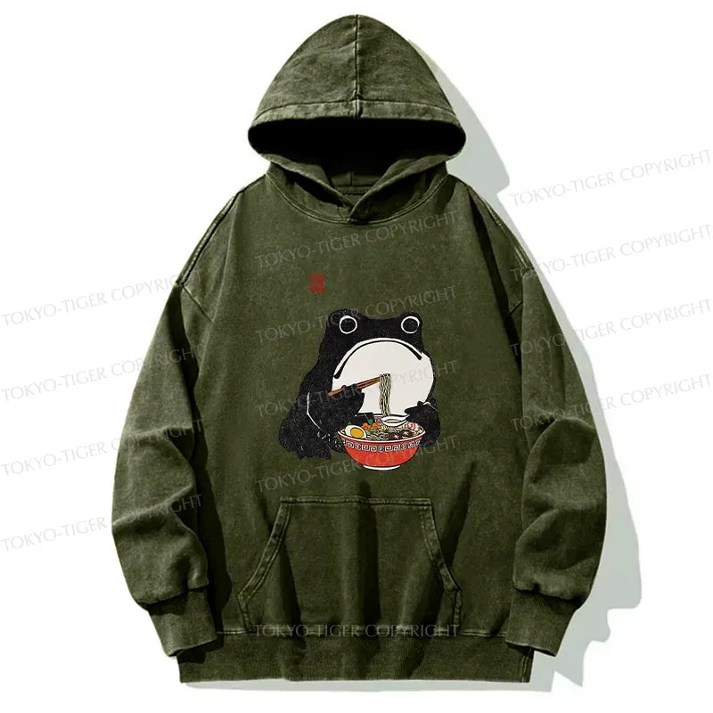 Japanese Ramen Frog Hoodie Gift Idea