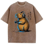 unisex vintage capybara summer shirt