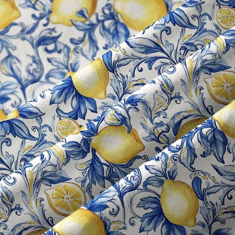 Kyoto-Lion Fresh Lemon Button-up Shirt