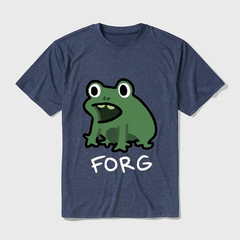 Kyoto-Lion Funny Forg Japan Cotton Blend T-Shirt