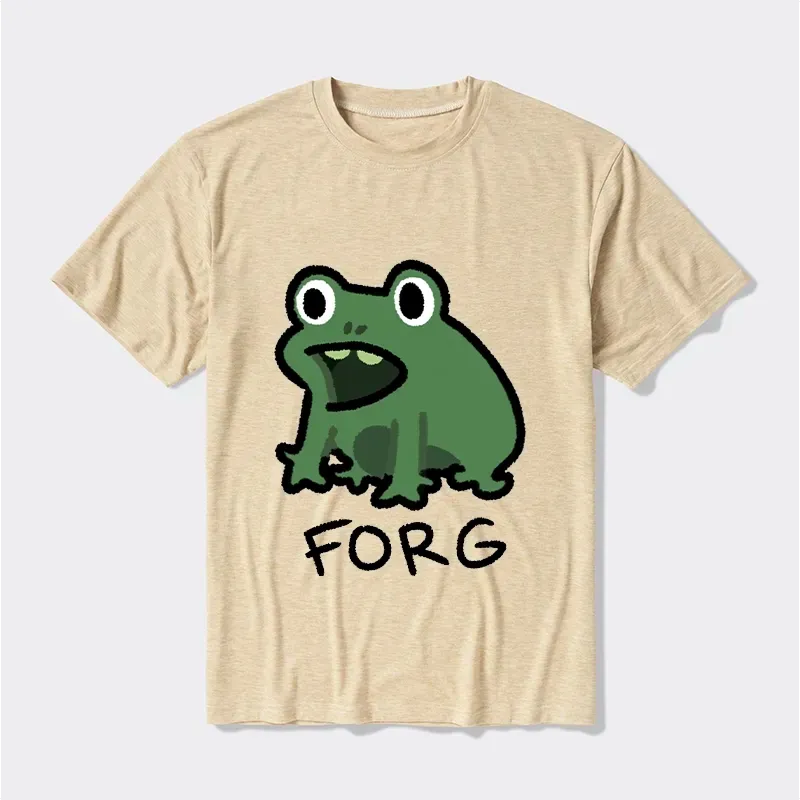 funny frog japanese cotton blend t-shirt
