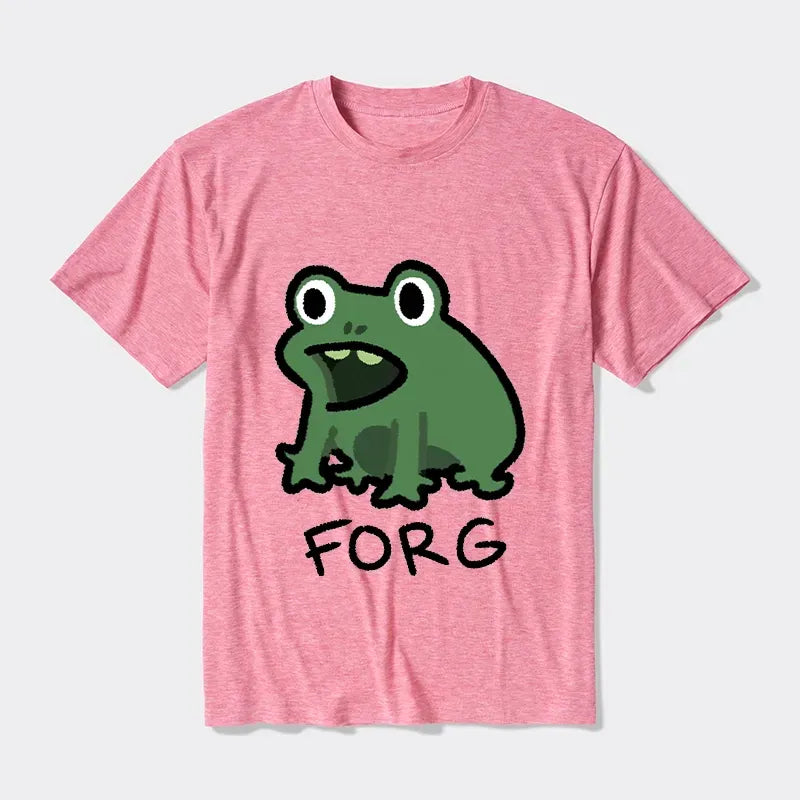 Kyoto-Lion Funny Forg Japan Cotton Blend T-Shirt