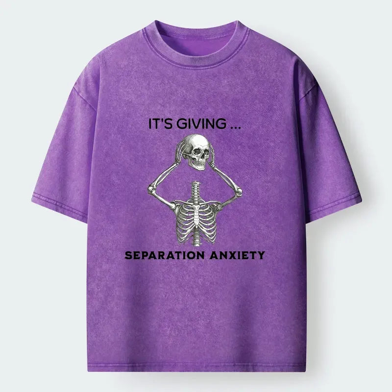 Kyoto-Lion Split Bones Show Strong Separation Fear Washed T-Shirt