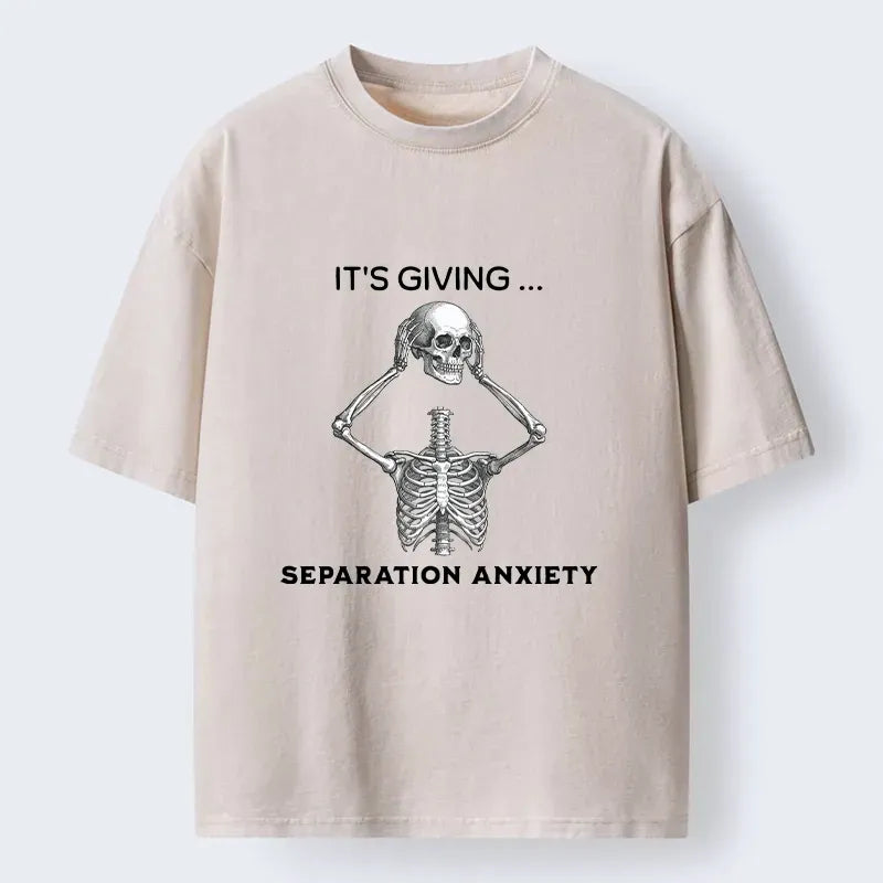 Kyoto-Lion Split Bones Show Strong Separation Fear Washed T-Shirt