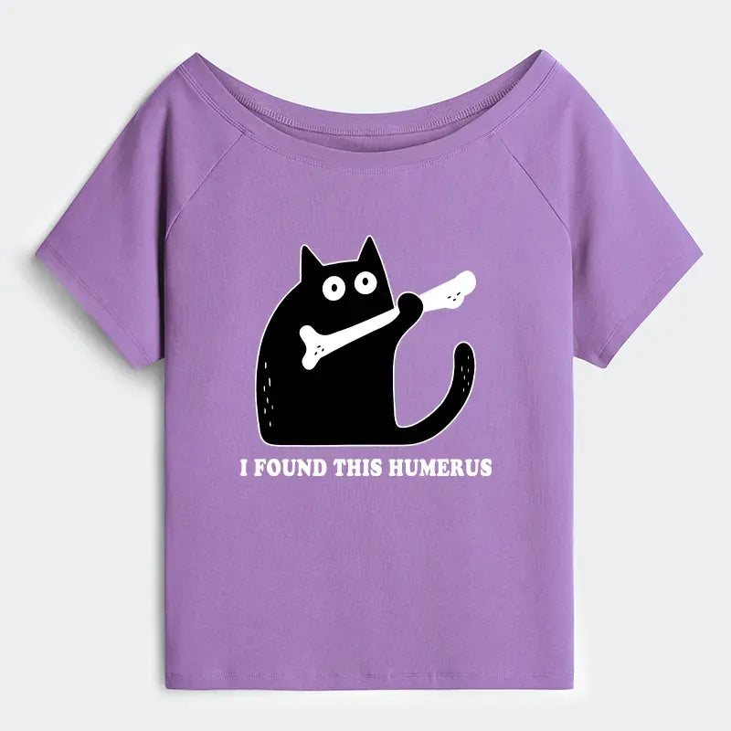 Soft cotton off shoulder t-shirt for summer