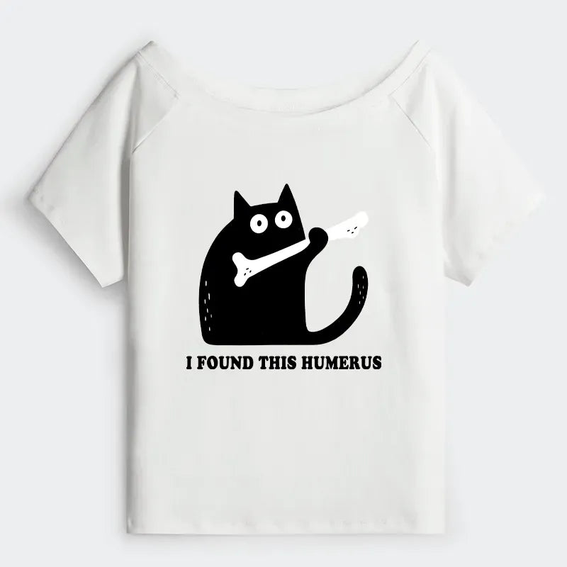 Soft cotton off shoulder t-shirt for summer