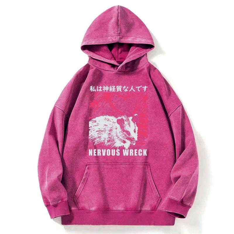 Kyoto-Lion Nervous Wreck Washed Hoodie