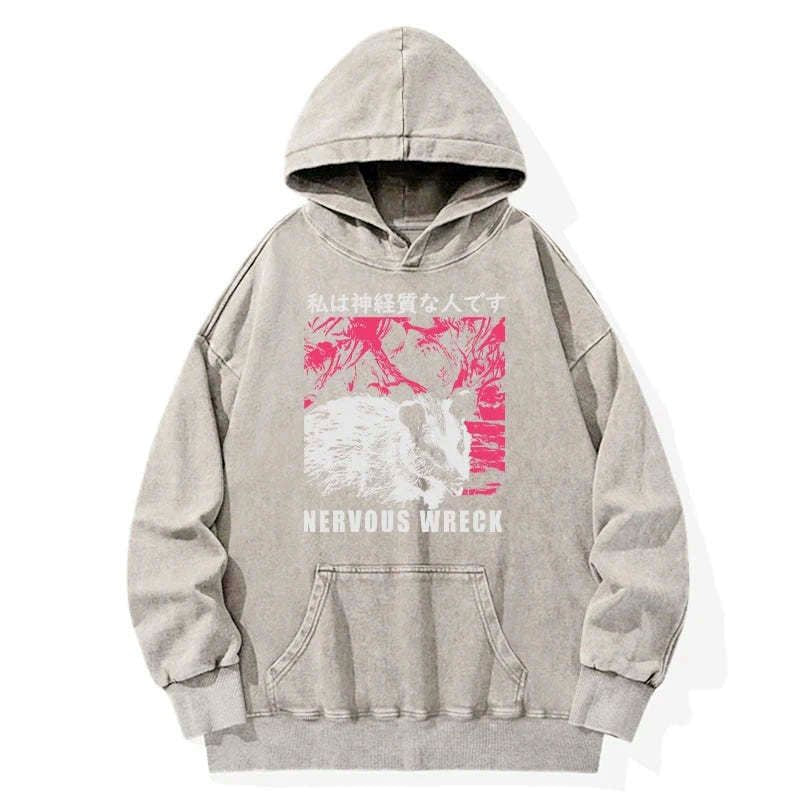 Kyoto-Lion Nervous Wreck Washed Hoodie