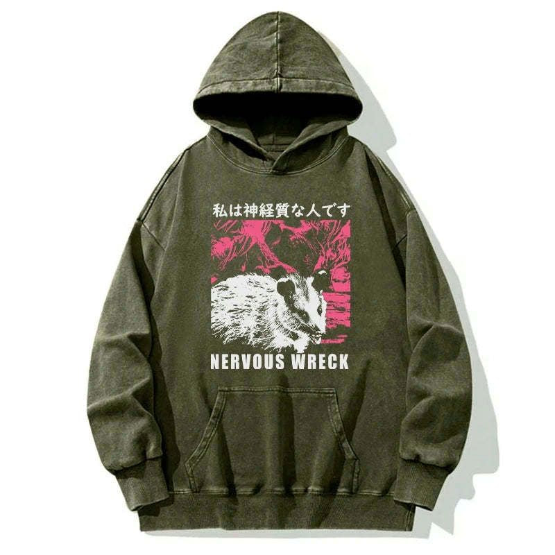 japanese washed unisex hoodie for everyday wear
