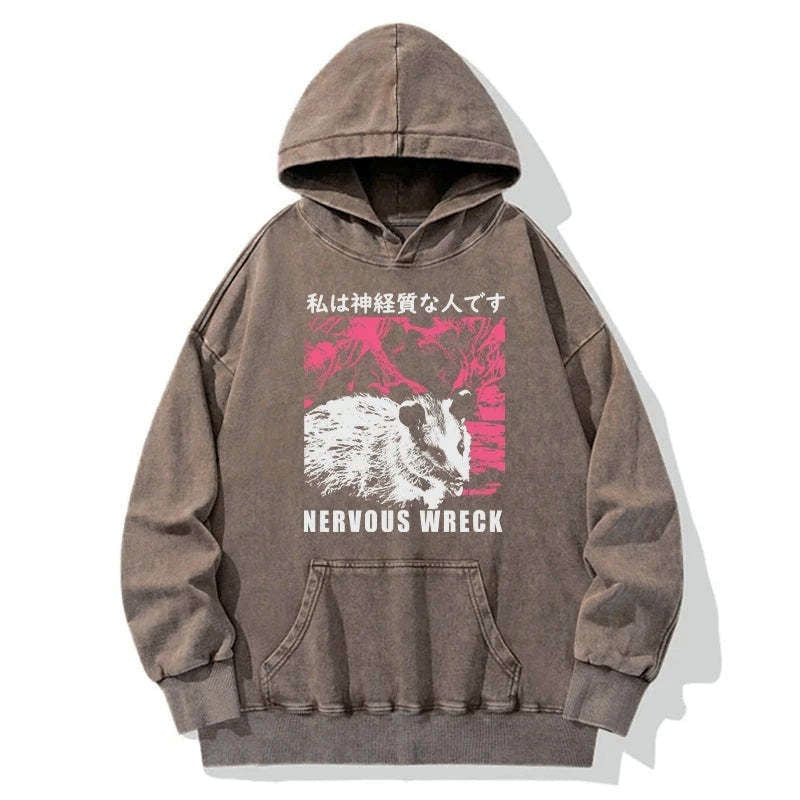 Kyoto-Lion Nervous Wreck Washed Hoodie