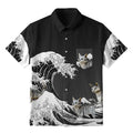 Unisex Japanese Button-up Shirt On Sale