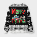 Kyoto-Lion Funny Alien Christmas Fuzzy Christmas Ugly Sweatshirt