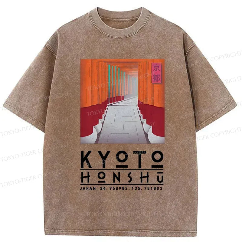soft cotton Kyoto travel souvenir tee